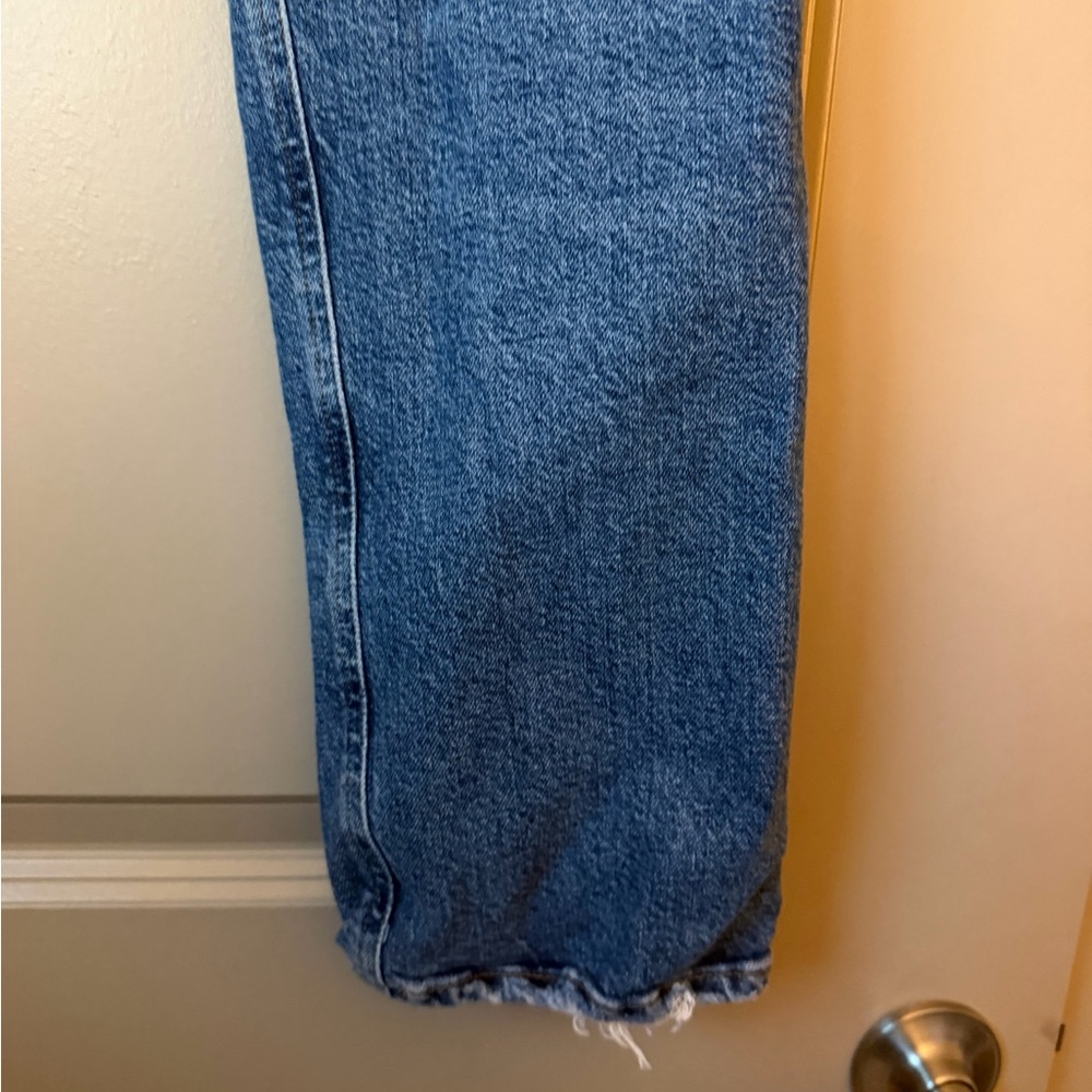 Agolde Riley High Rise Straight Crop Jeans - Frequnecy - Picture 9 of 13